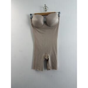 SPANXshape™ Suit Your Fancy Strapless Cupped Mid-Thigh Bodysuit Underwire XL